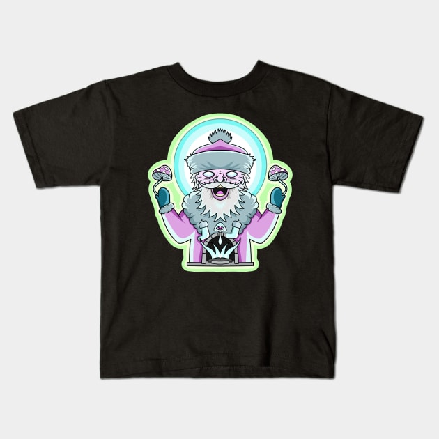 Mushroom santa Kids T-Shirt by Local non union